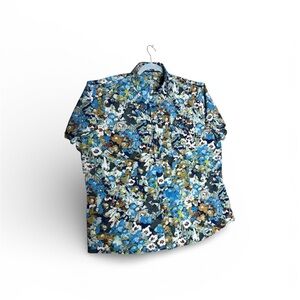 Apt. 9 Men's Multicolor Floral point collar buttons up Shirt pocket Every even